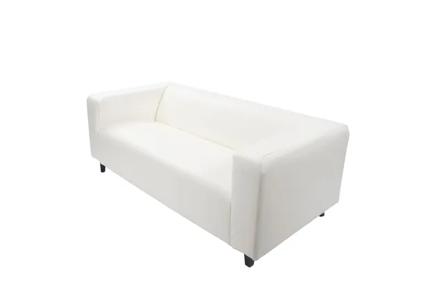Sofa - White Pebble Vegan Leather