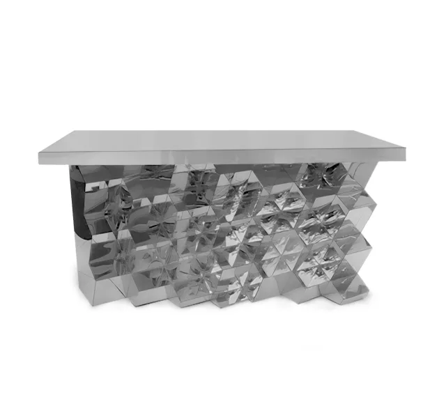 Geo Mirrored Silver Bar