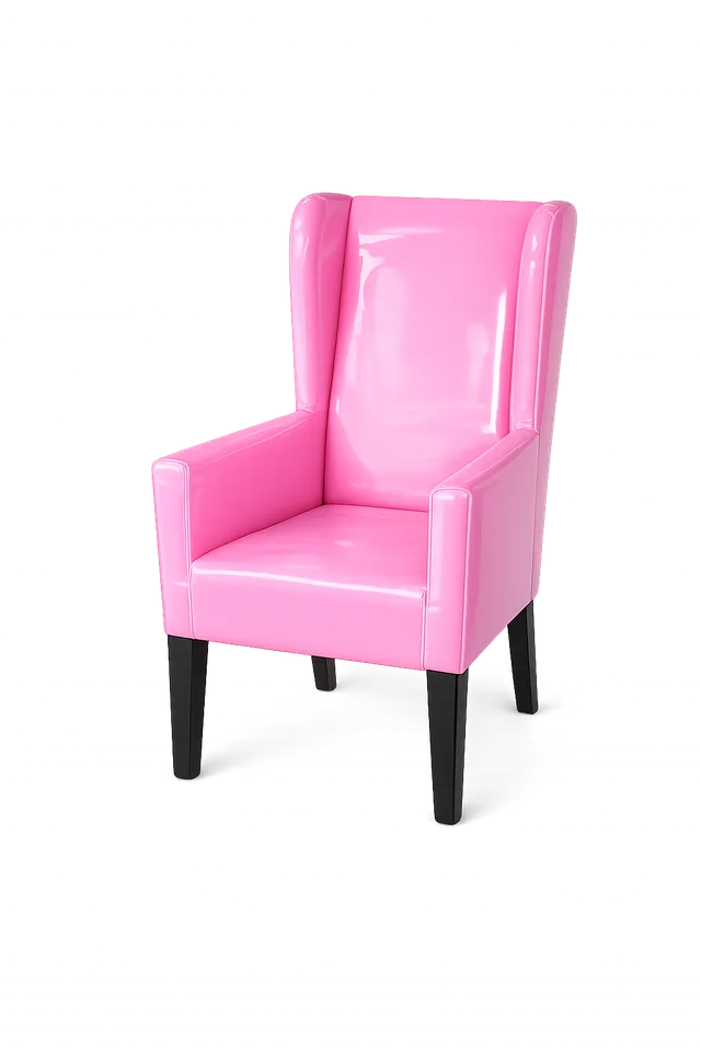 Pink Vinyl Dining Chair
