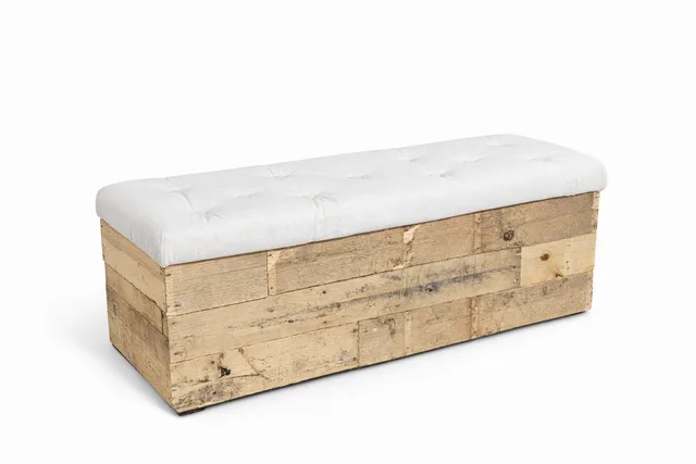 Wooden Plank Pallet Bench