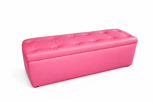Pink Tuffted  Bench