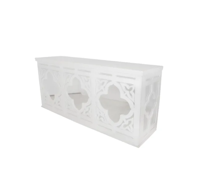 White Square Bar with Shapes