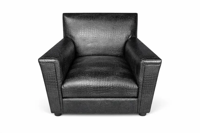 Black Croc Club Chair