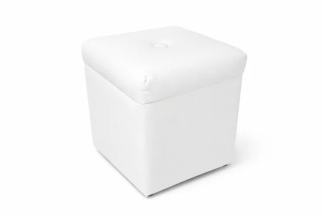 White Square Ottoman