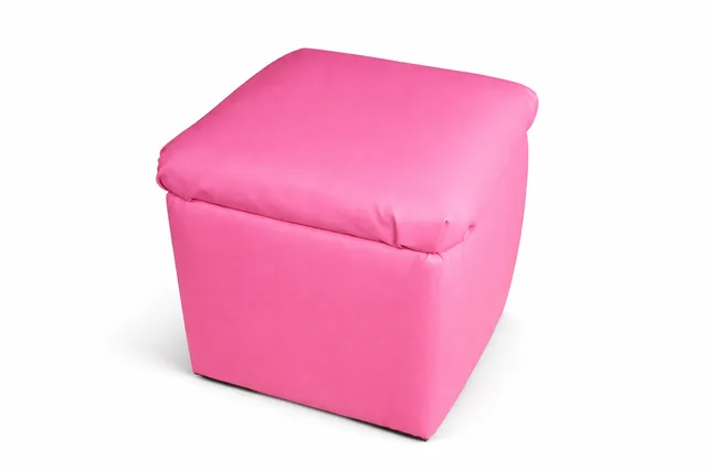 Pink Square Ottoman