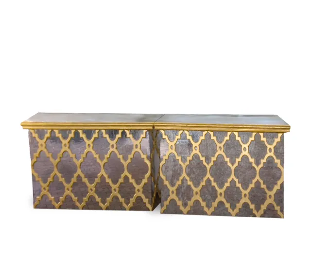Gold Mirrored Filigree Bar