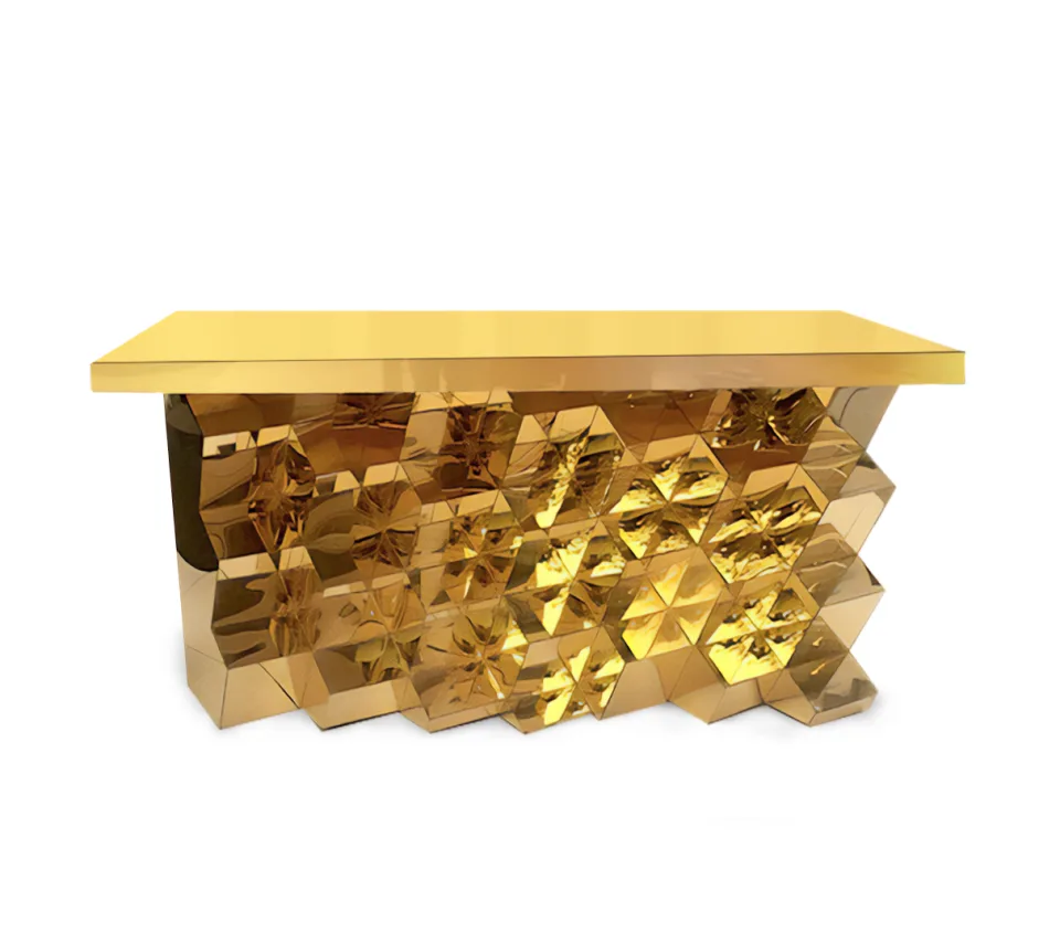Geo Mirrored Gold Bar