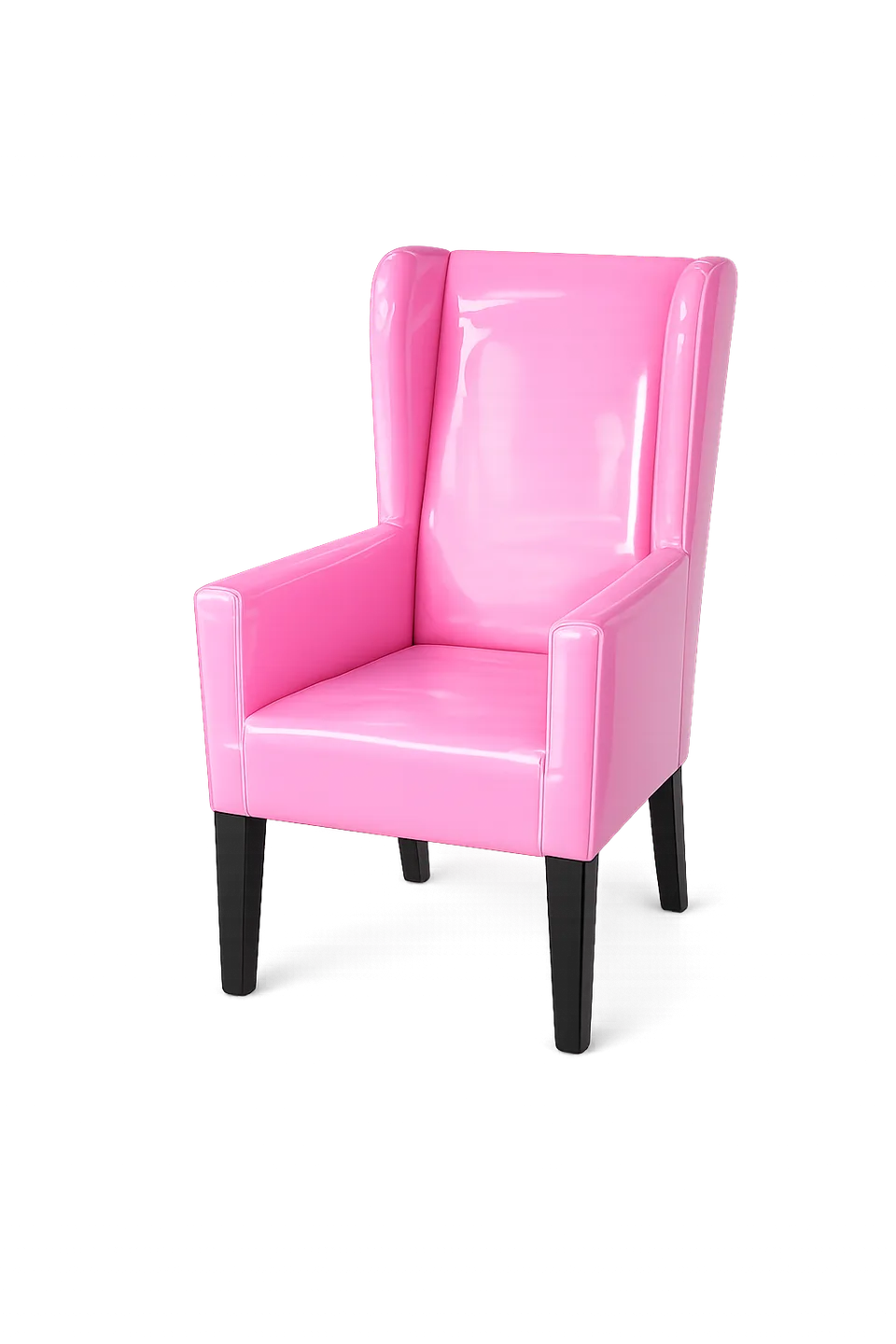 Pink Vinyl Dining Chair