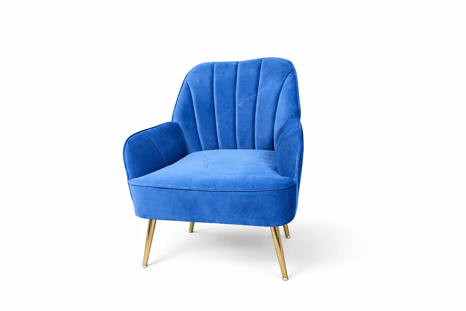 Royal Blue Velvet Chair