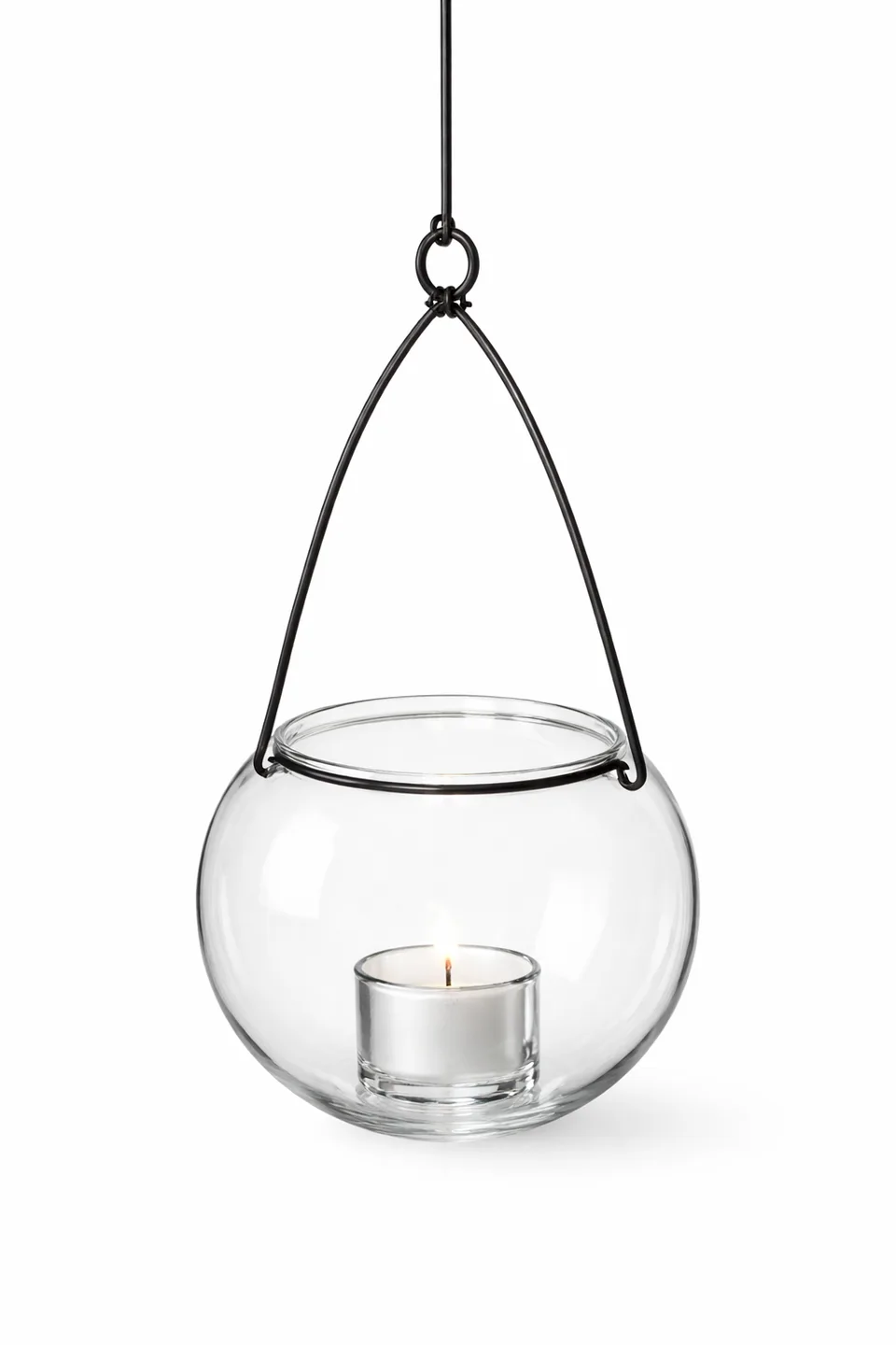 Hanging Votive Black Wire